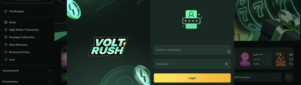 voltrush login